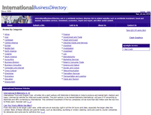 Tablet Screenshot of internationalbusinessdirectory.com